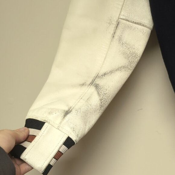 Coach Classic Navy and White Bomber Jacket - Picture 5 of 11